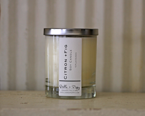 Citron + Fig Road Trip Whiskey Glass Candle
